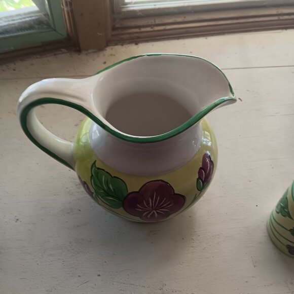 Rare Starbucks Italian Made Floral Cups and Pitcher Vintage - Picture 7 of 10